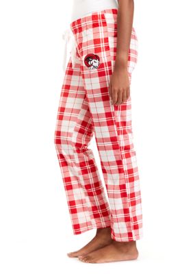 HBCU  Winston Salem State Rams Plaid Fleece Pajama Pants