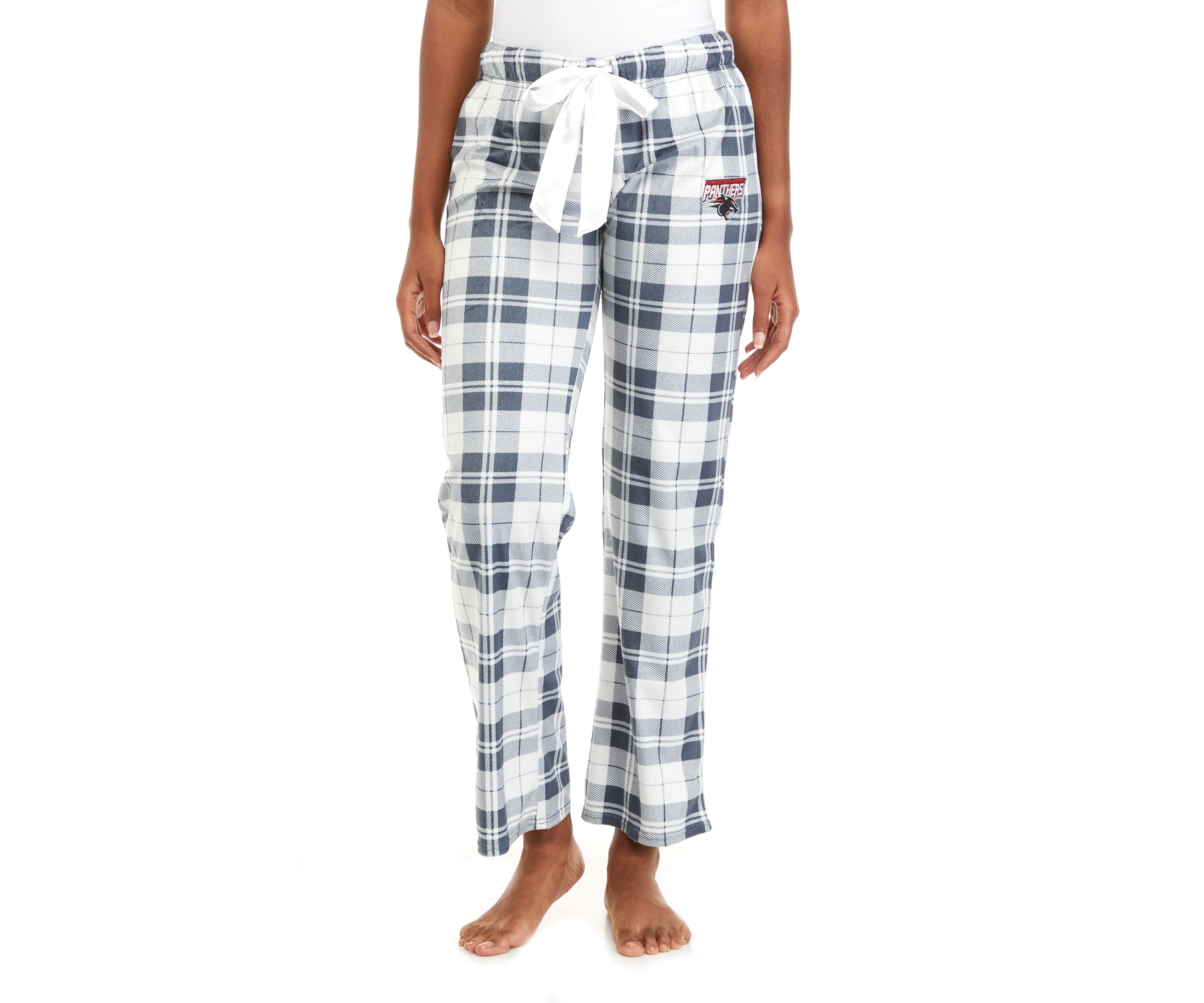 HBCU  Clark Atlanta Panthers HBCU Plaid Fleece Pajama Pants 