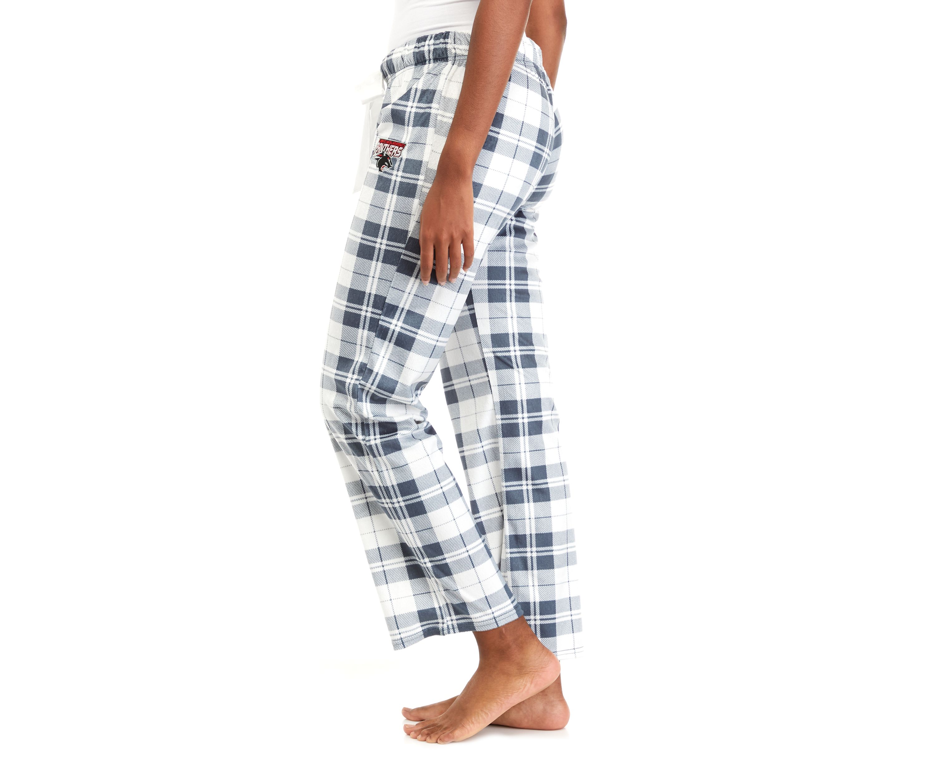 HBCU  Clark Atlanta Panthers HBCU Plaid Fleece Pajama Pants 