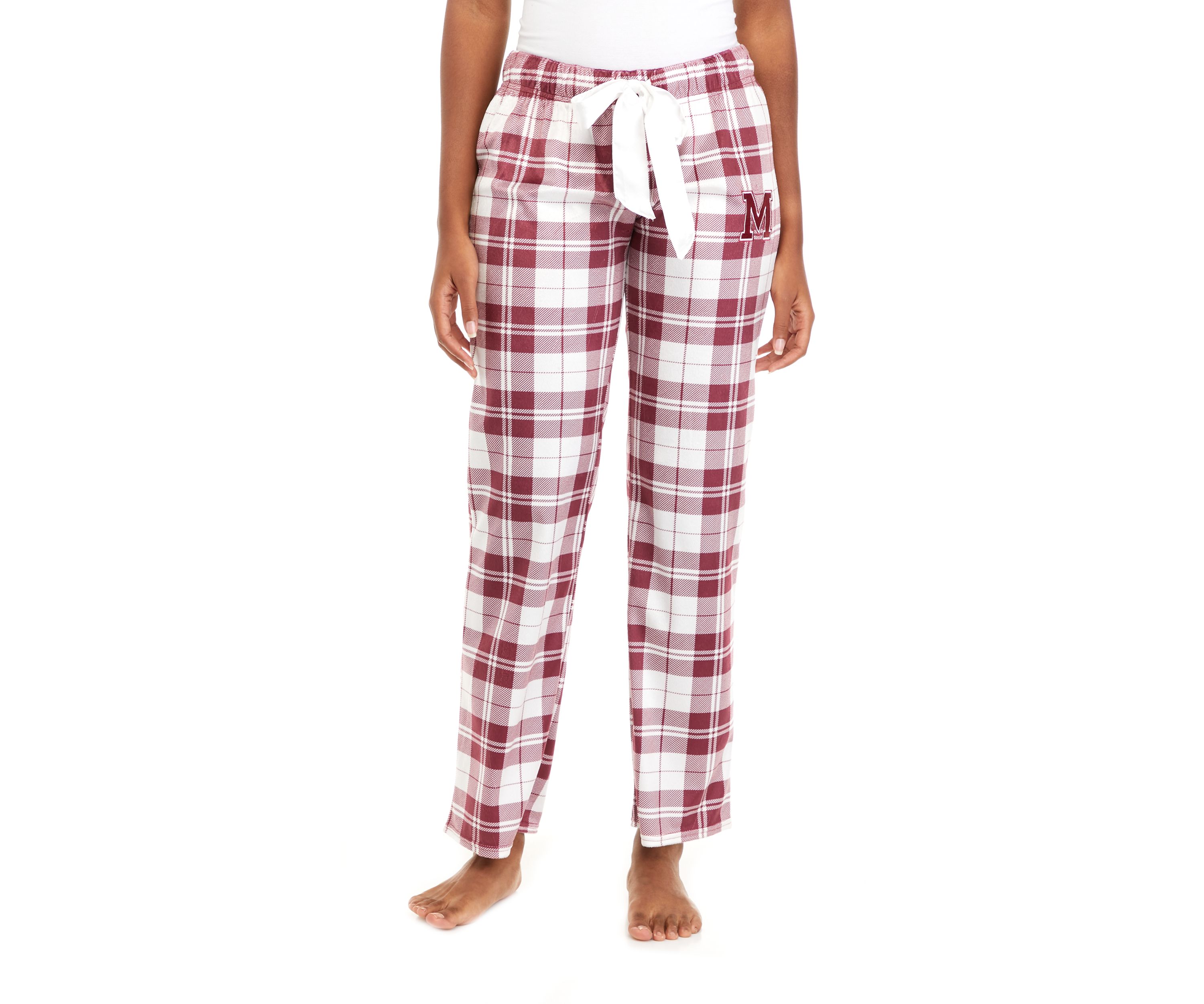 HBCU Morehouse Maroon Tigers HBCU Plaid Fleece Pajama Pants 