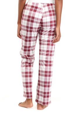 HBCU Morehouse Maroon Tigers Plaid Fleece Pajama Pants