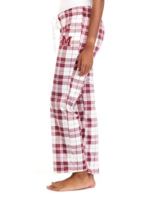 HBCU Morehouse Maroon Tigers Plaid Fleece Pajama Pants