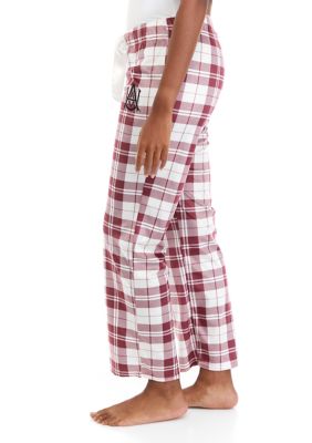 HBCU Alabama A&M Bulldogs Plaid Fleece Pajama Pants