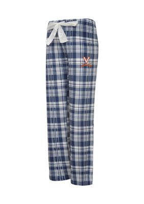 NCAA Virginia Cavaliers Lapse Plaid Silky Fleece Pants