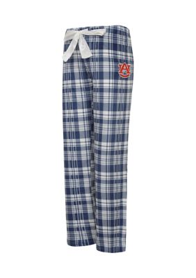 NCAA Auburn Tigers Lapse Plaid Silky Fleece Pants