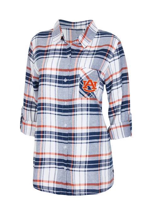 Concepts Sport NCAA Auburn Tigers Accolade Flannel Nightshirt