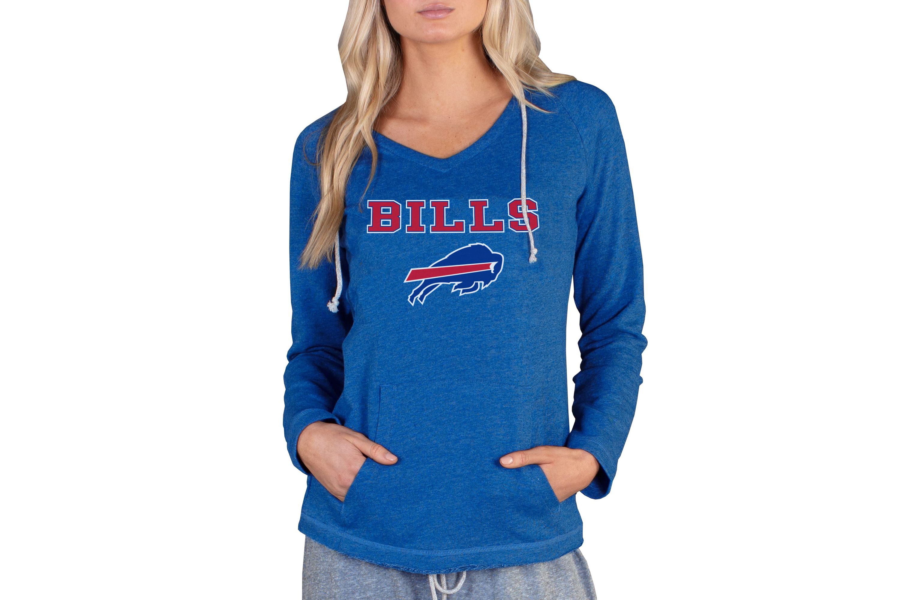 NFL Mainstream Buffalo Bills Ladies LS Hooded Top