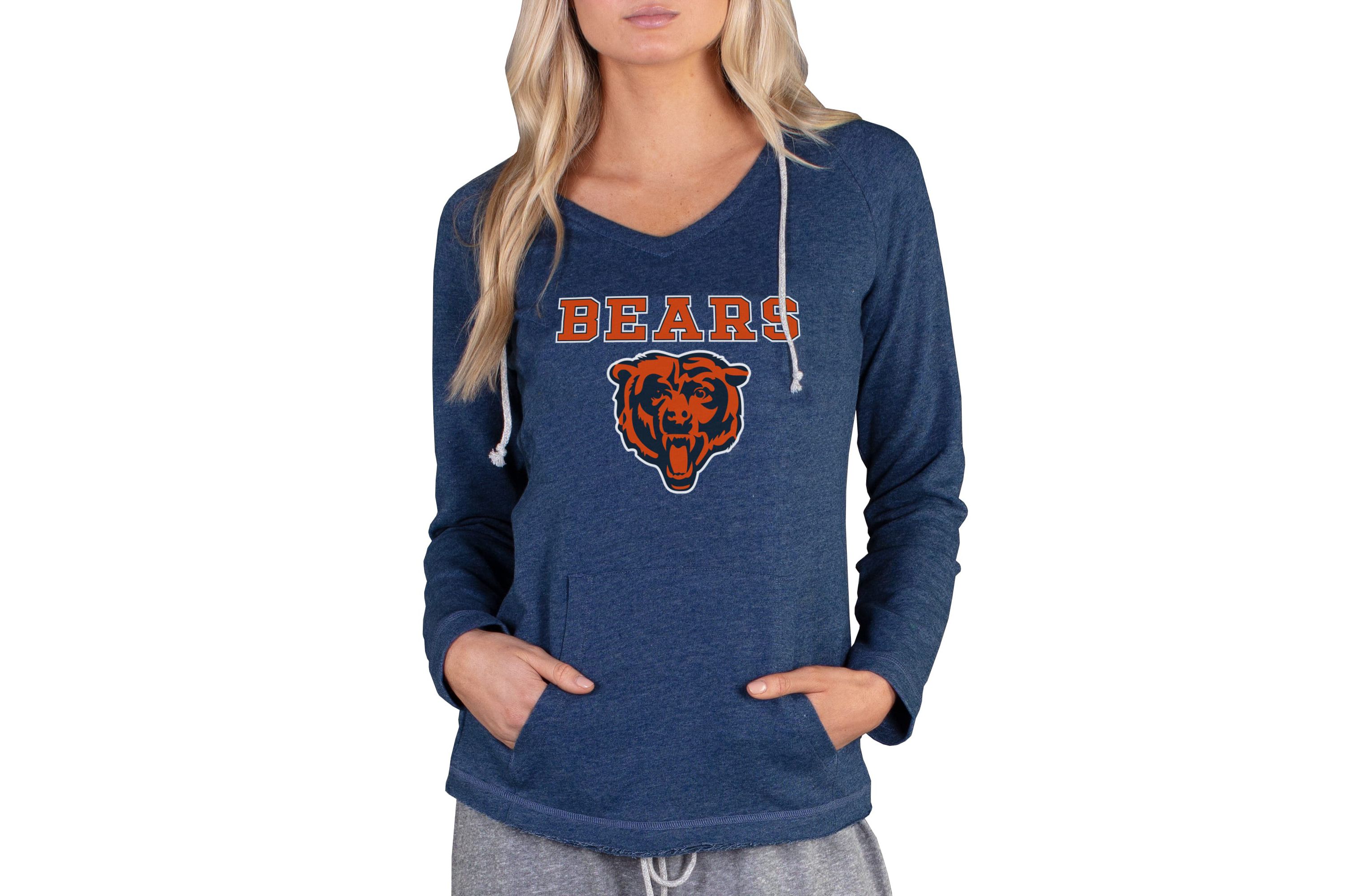 NFL Mainstream Chicago Bears Ladies LS Hooded Top