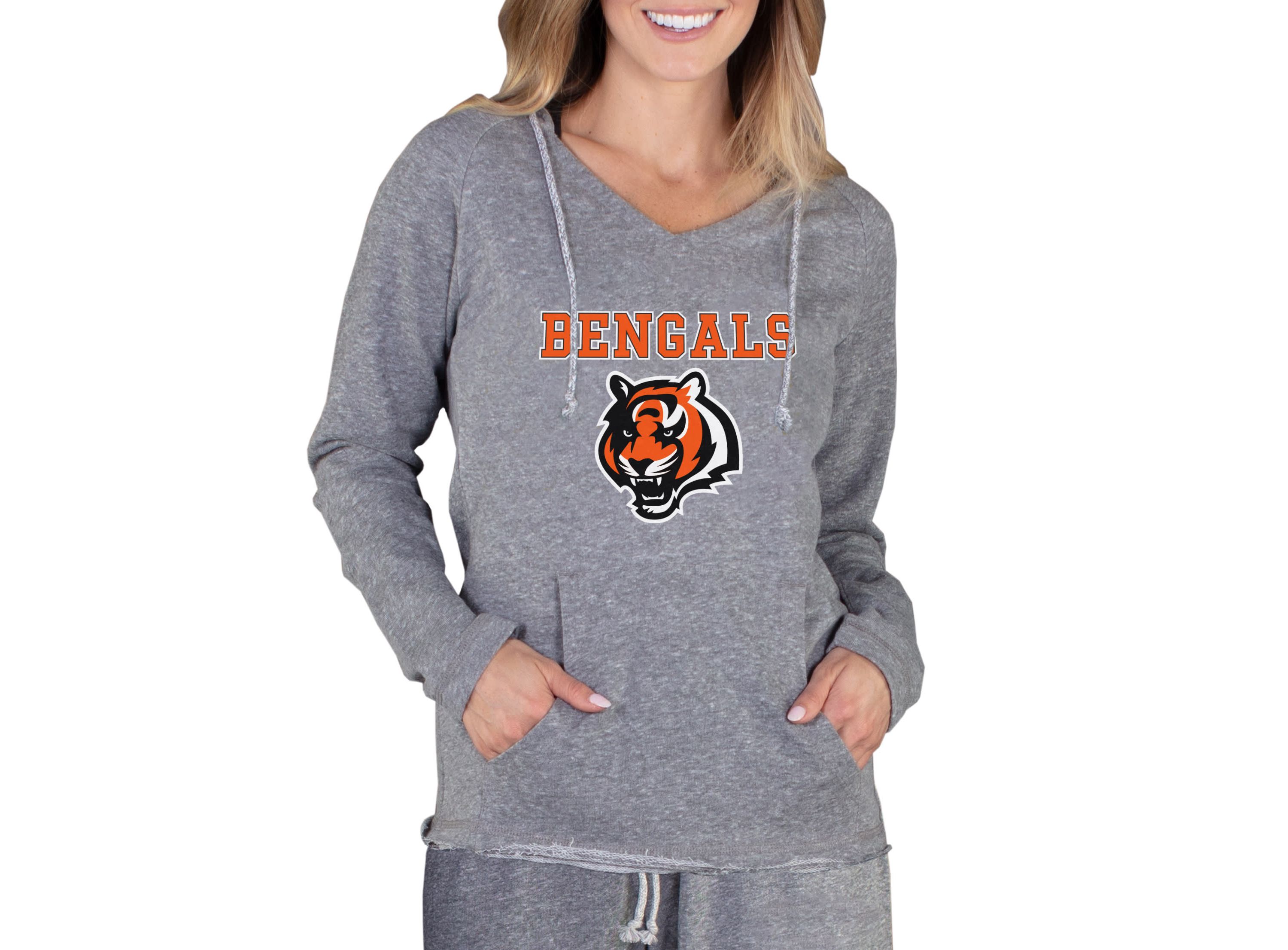 NFL Mainstream Cincinnati Bengals Ladies LS Hooded Top
