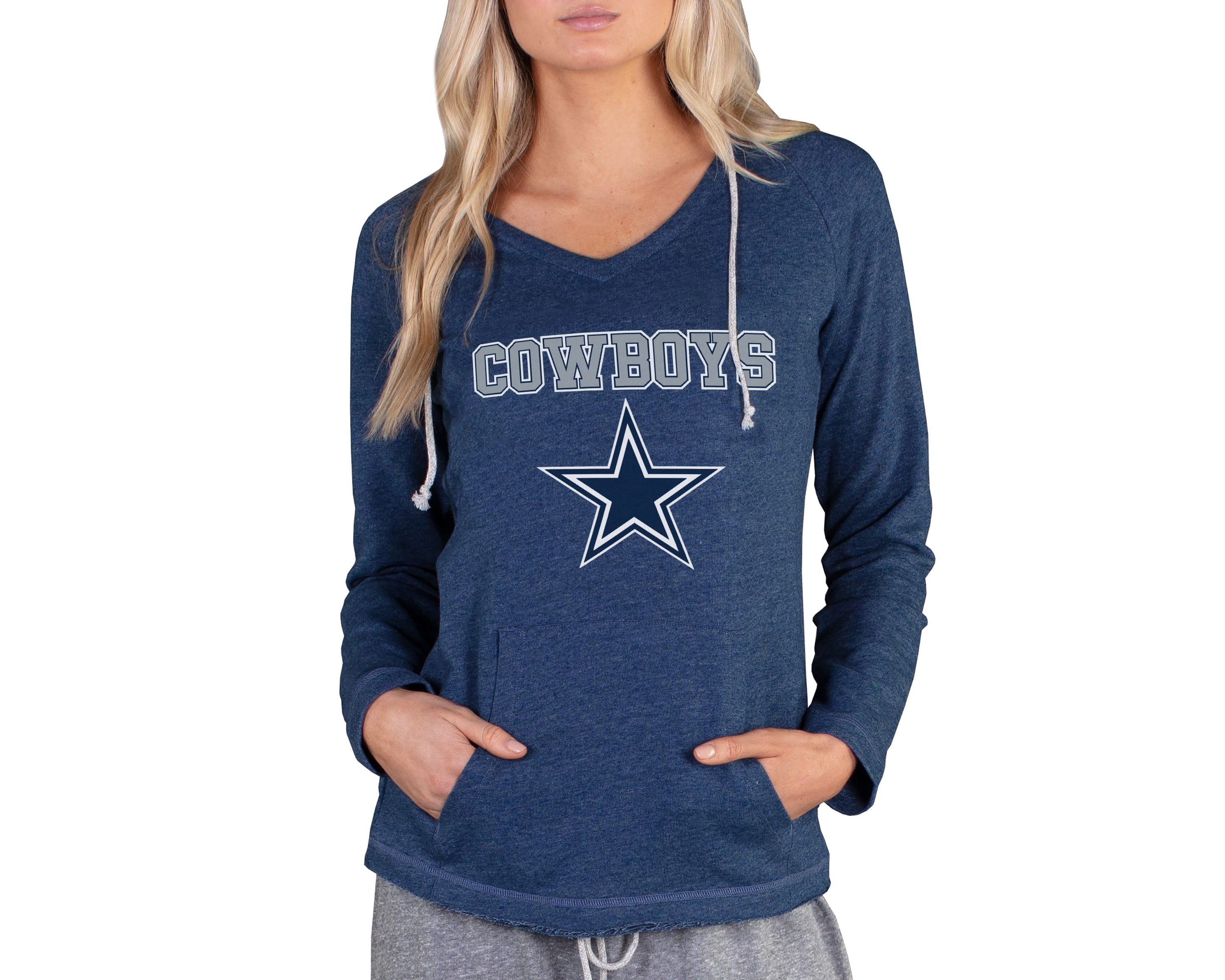 NFL Mainstream Dallas Cowboys Ladies LS Hooded Top