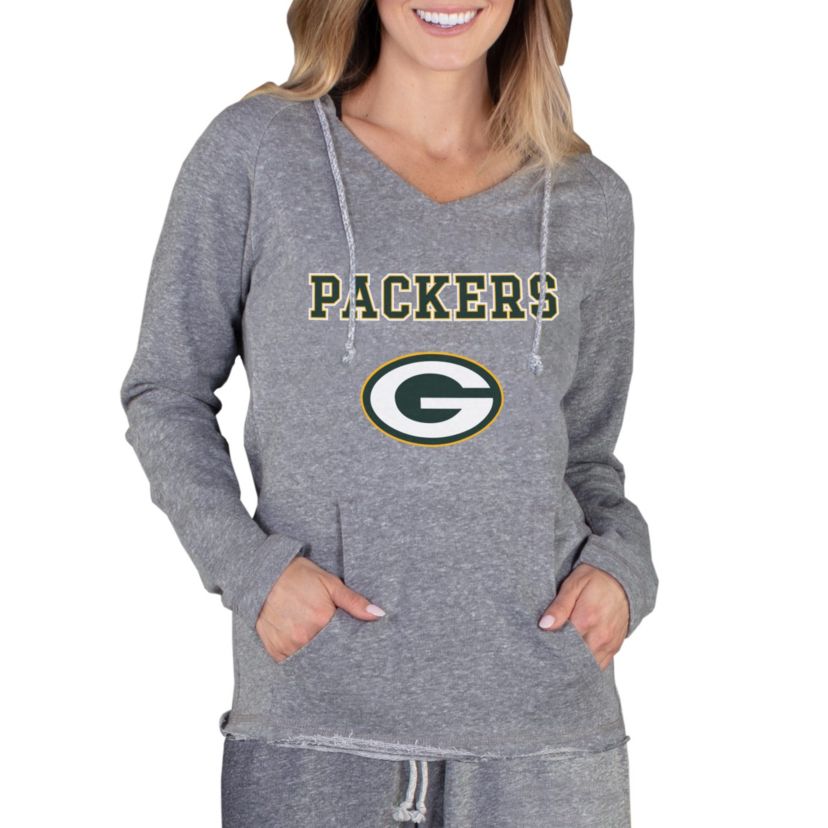 NFL Mainstream Green Bay Packers Ladies LS Hooded Top