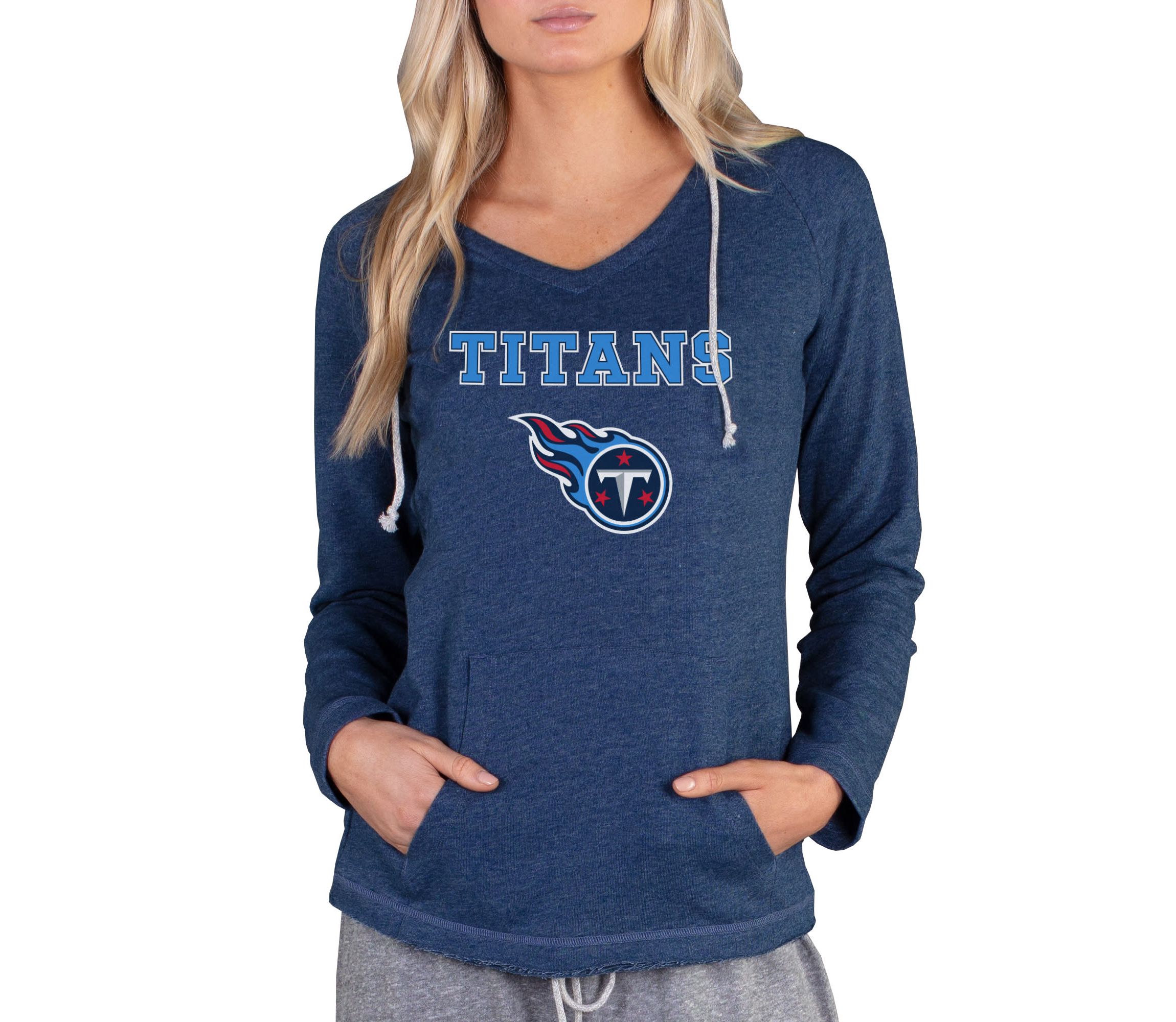 NFL Mainstream Tennessee Titans Ladies LS Hooded Top