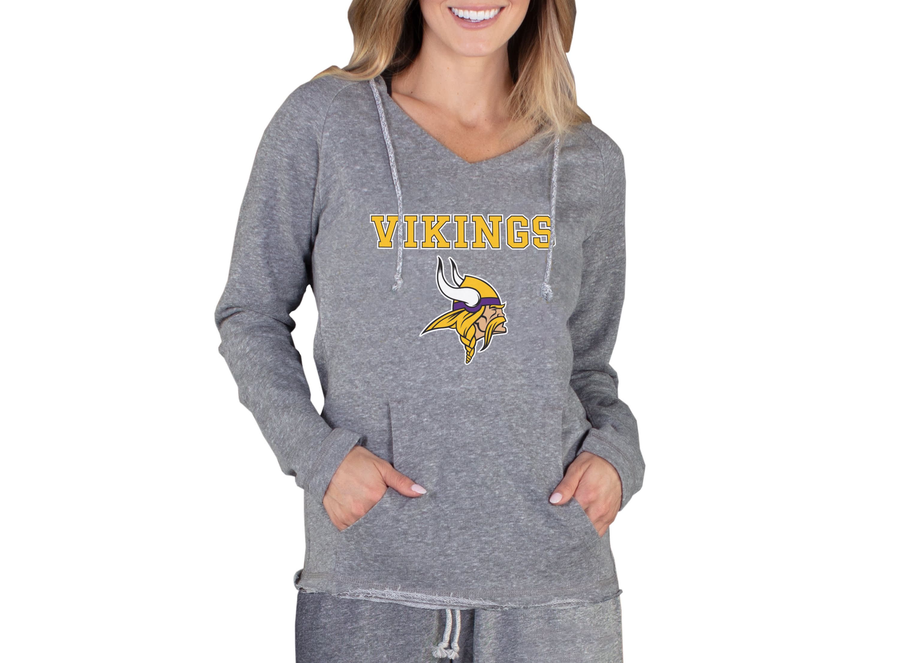 NFL Mainstream Minnesota Vikings Ladies LS Hooded Top