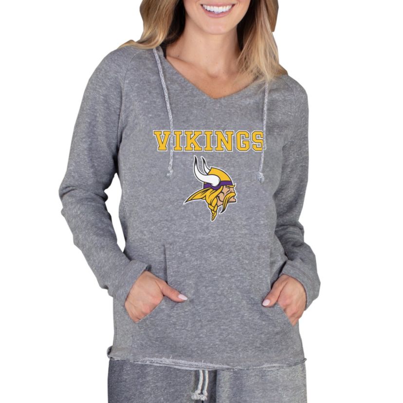NFL Mainstream Minnesota Vikings Ladies LS Hooded Top