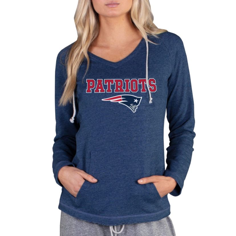 NFL Mainstream New England Patriots Ladies LS Hooded Top