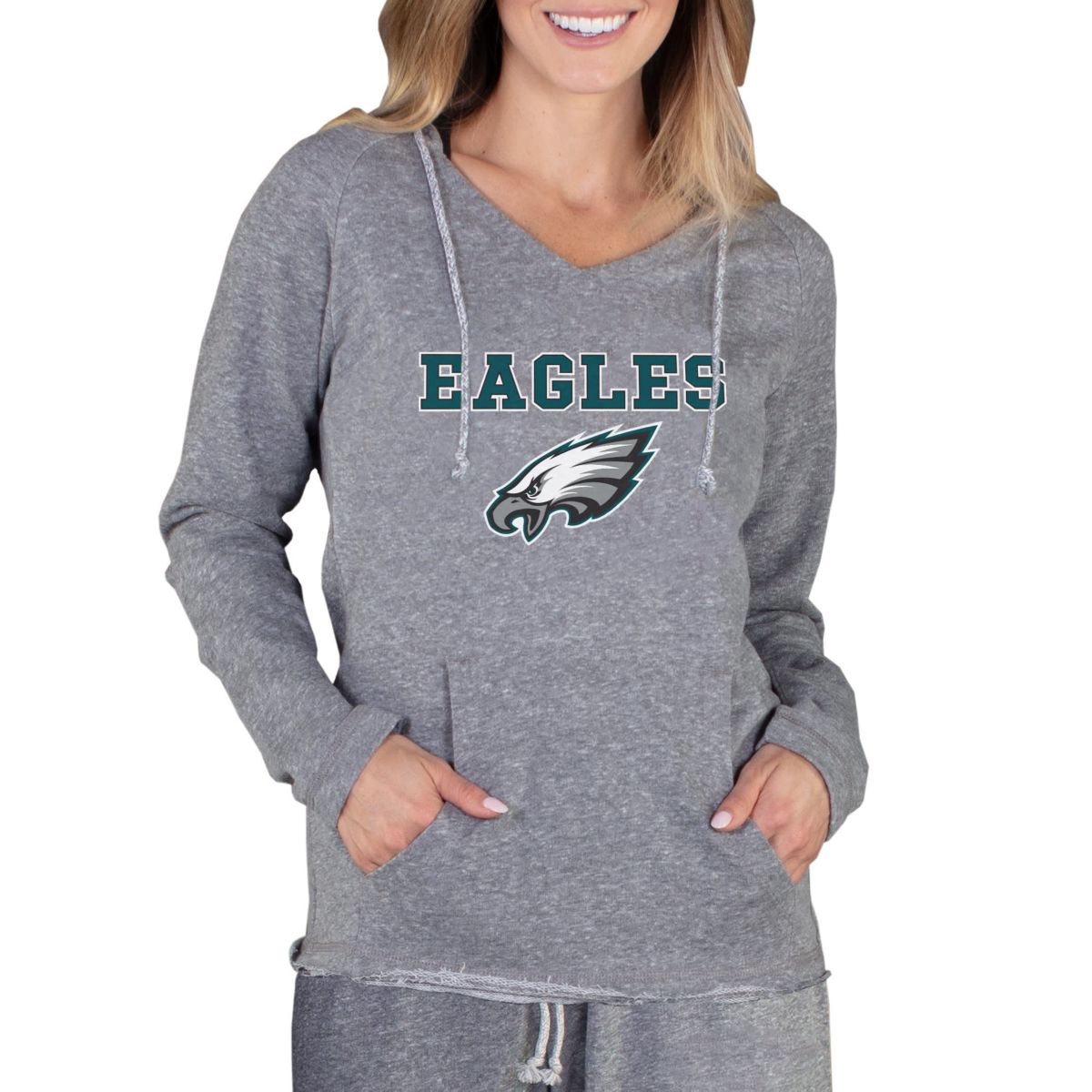 NFL Mainstream Philadelphia Eagles Ladies LS Hooded Top