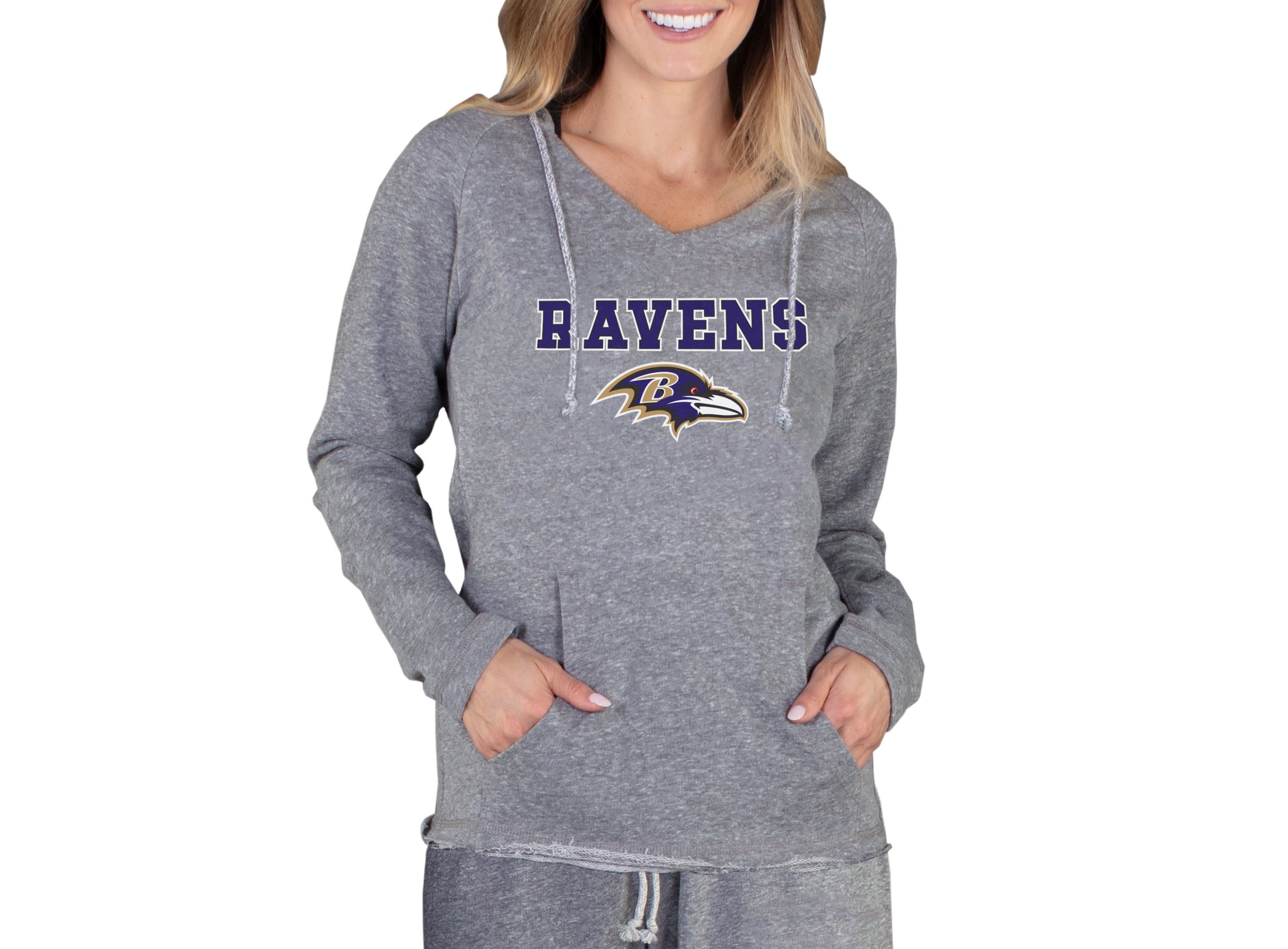 NFL Mainstream Baltimore Ravens Ladies LS Hooded Top