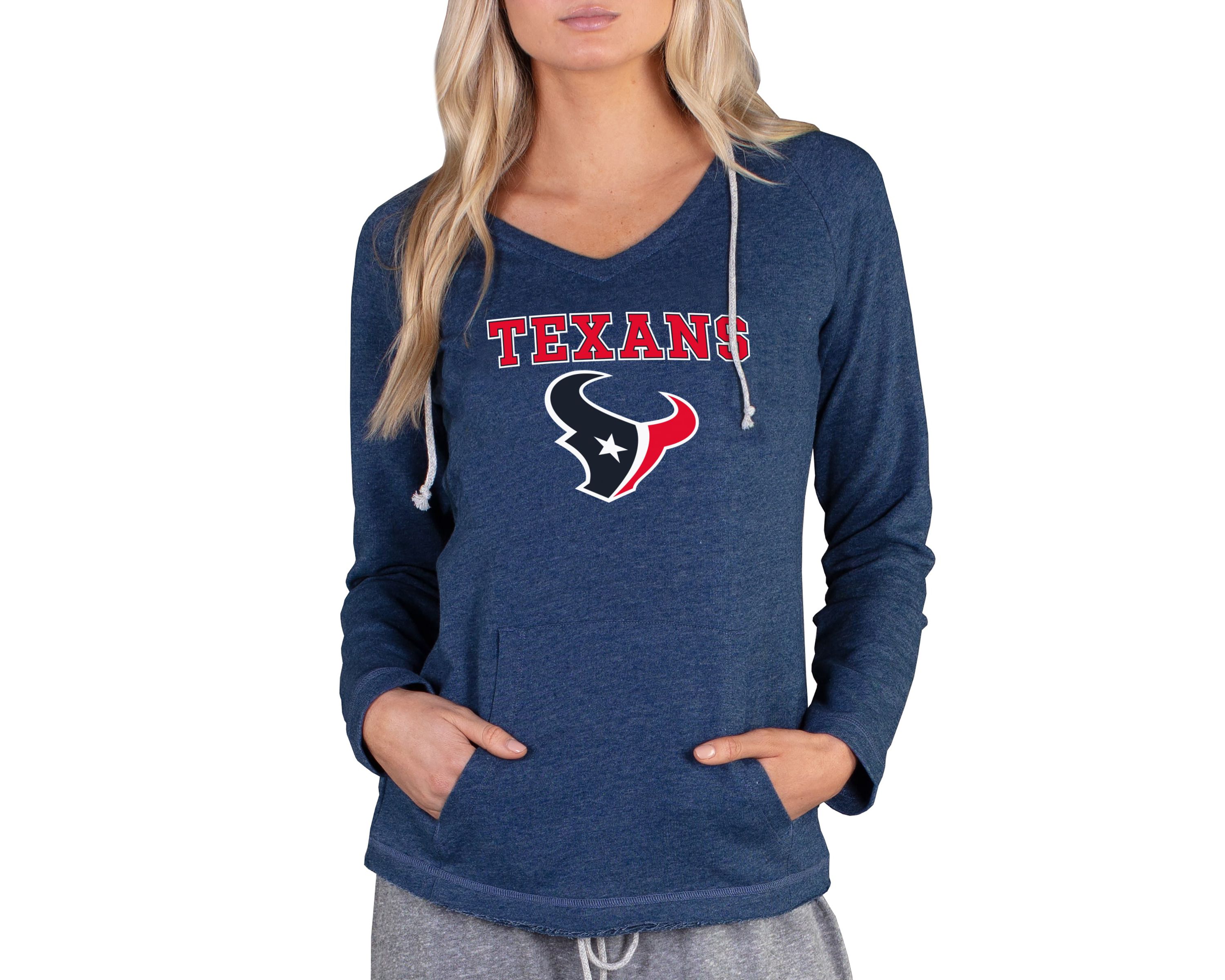 NFL Ladies Houston Texans Mainstream LS Hooded Top
