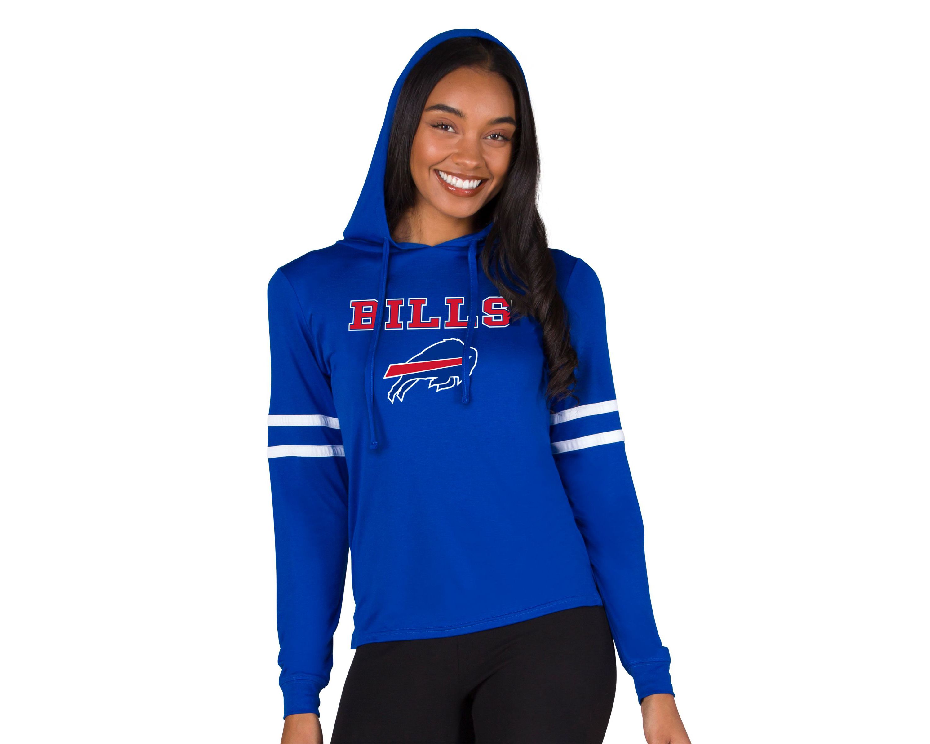 NFL Marathon Ladies Buffalo Bills Knit L/S Hoodie