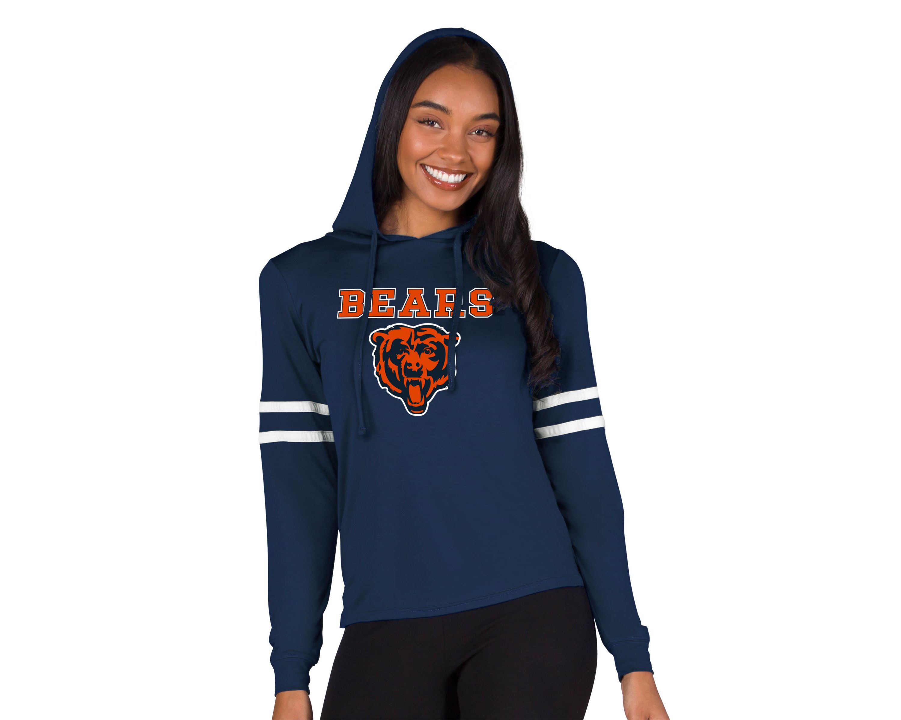 NFL Marathon Ladies Chicago Bears Knit L/S Hoodie