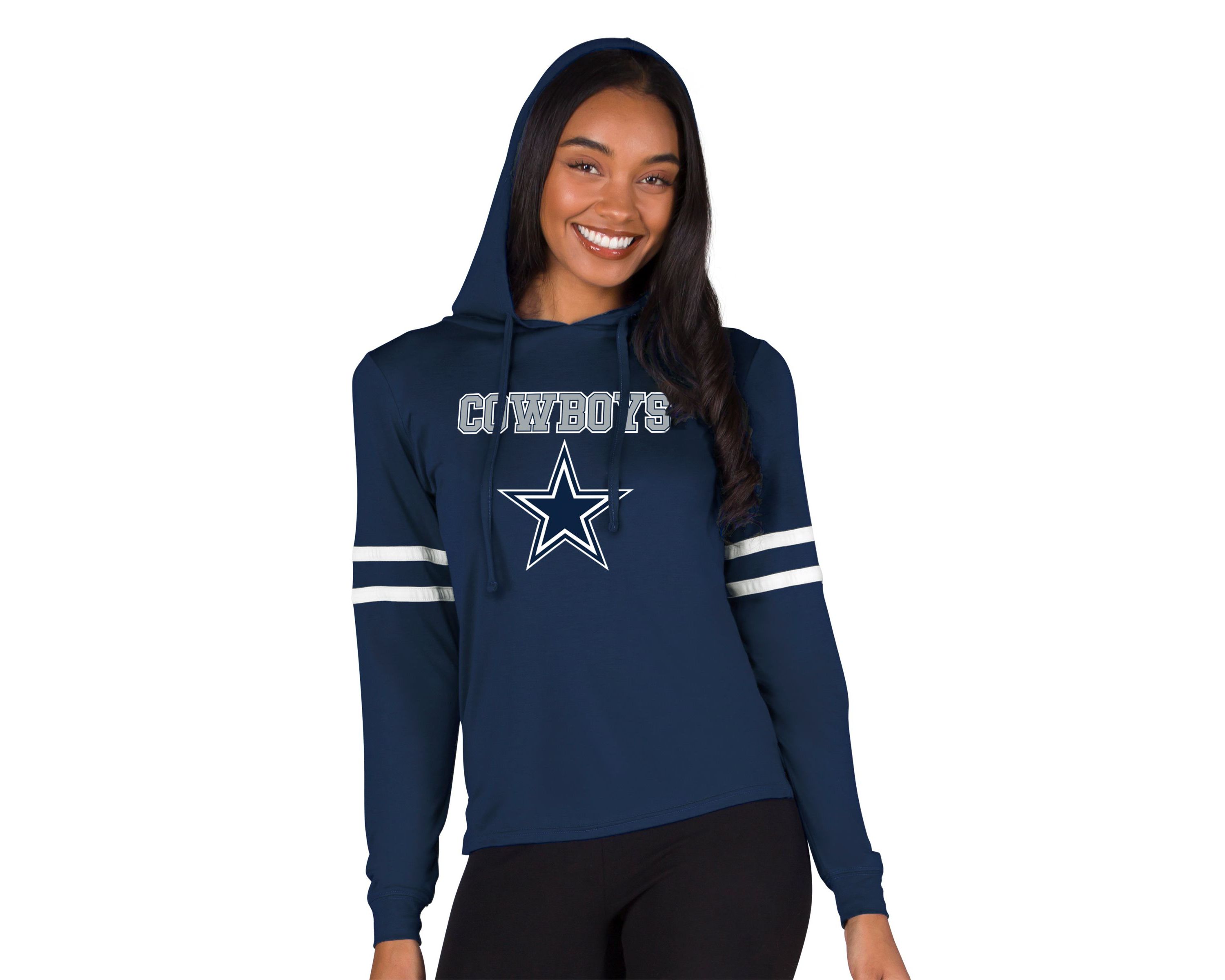 NFL Marathon Ladies Dallas Cowboys Knit L/S Hoodie