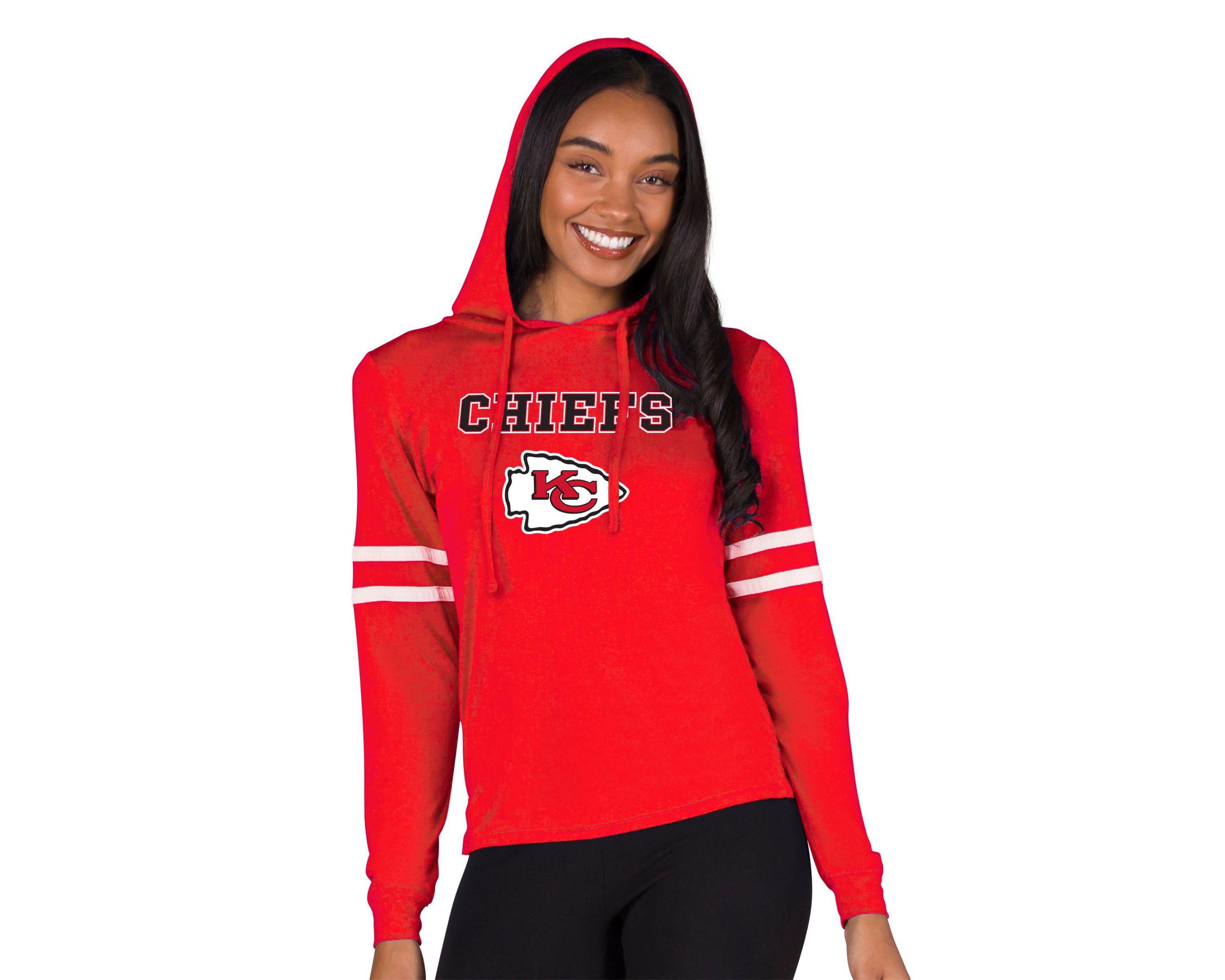 NFL Marathon Ladies Kansas City Chiefs Knit L/S Hoodie