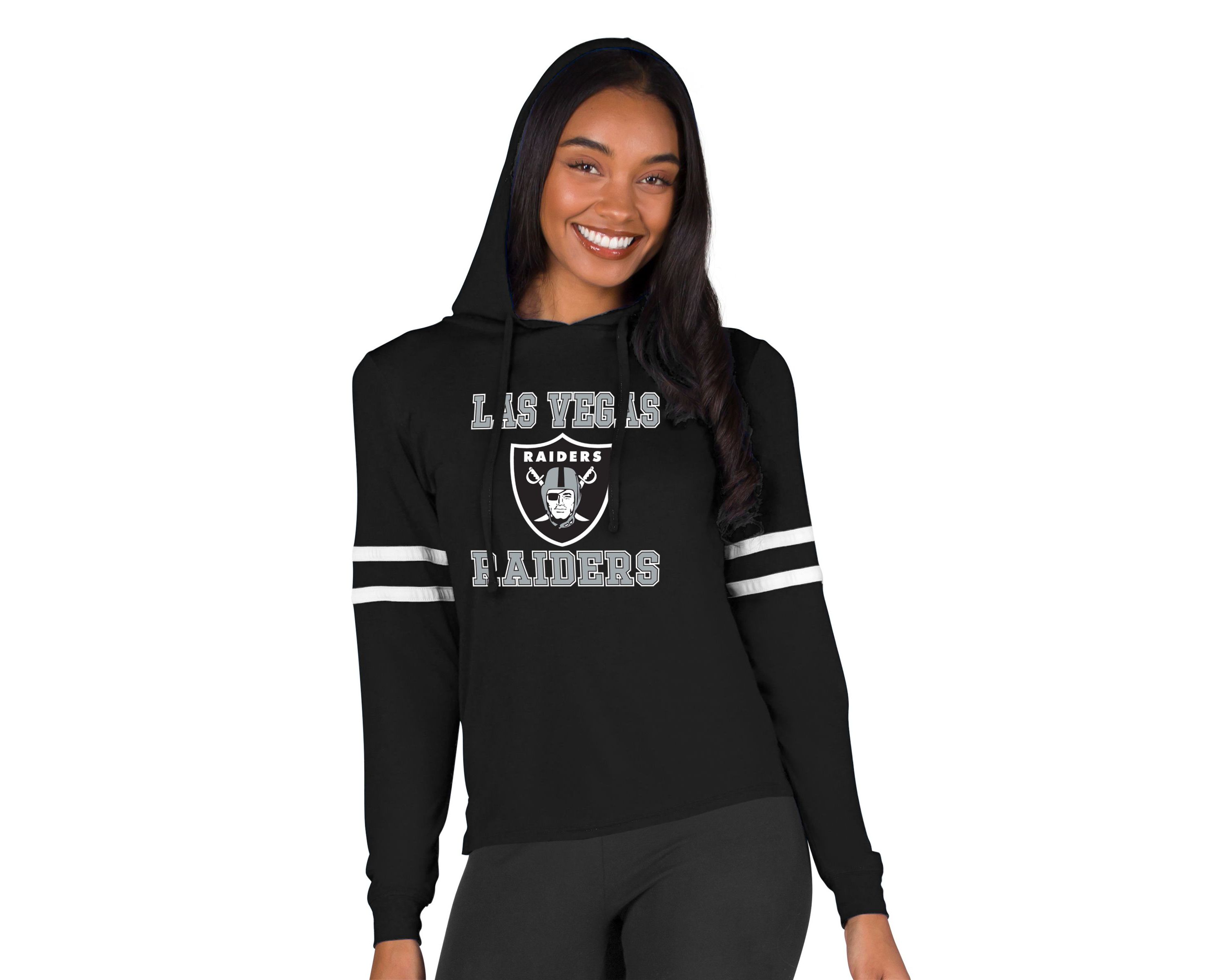 NFL Oakland Raiders Marathon Ladies Las Vegas Raiders Knit L/S Hoodie