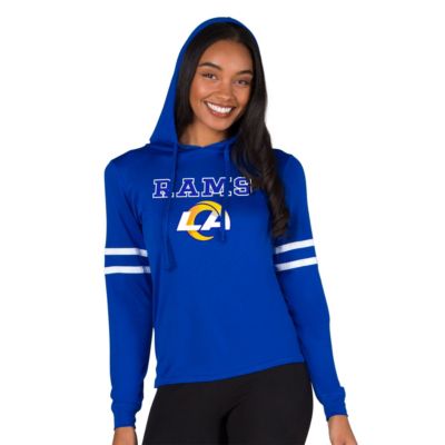 Concepts Sport NFL Marathon Ladies Los Angeles Rams Knit L/S Hoodie, Small