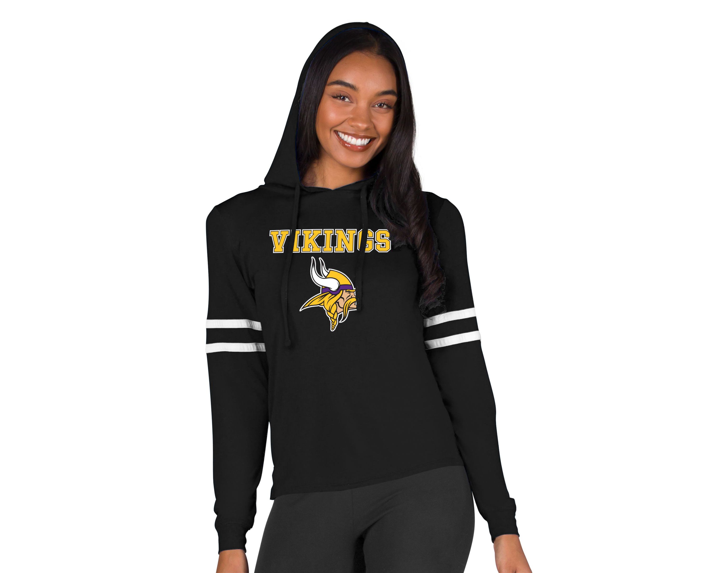 NFL Marathon Ladies Minnesota Vikings Knit L/S Hoodie