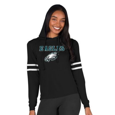 Women's Philadelphia Eagles Concepts Sport Black Marathon Knit T-Shirt