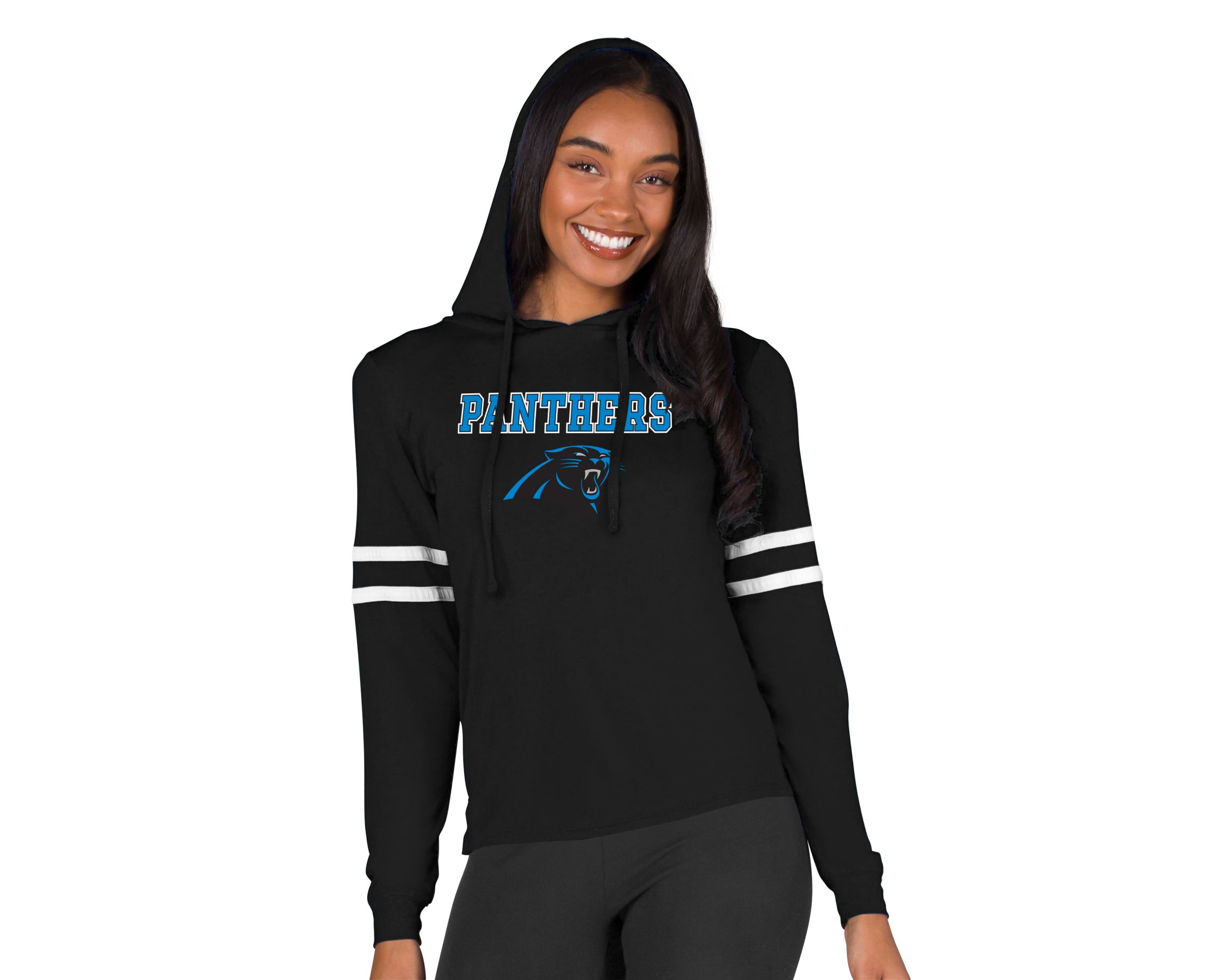 NFL Marathon Ladies Carolina Panthers Knit L/S Hoodie