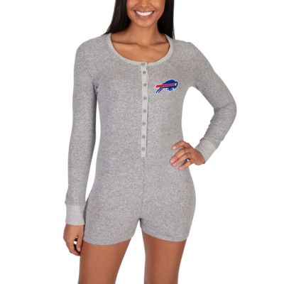 Concepts Sport NFL Ladies Buffalo Bills Venture Sweater Romper, Gray, XL