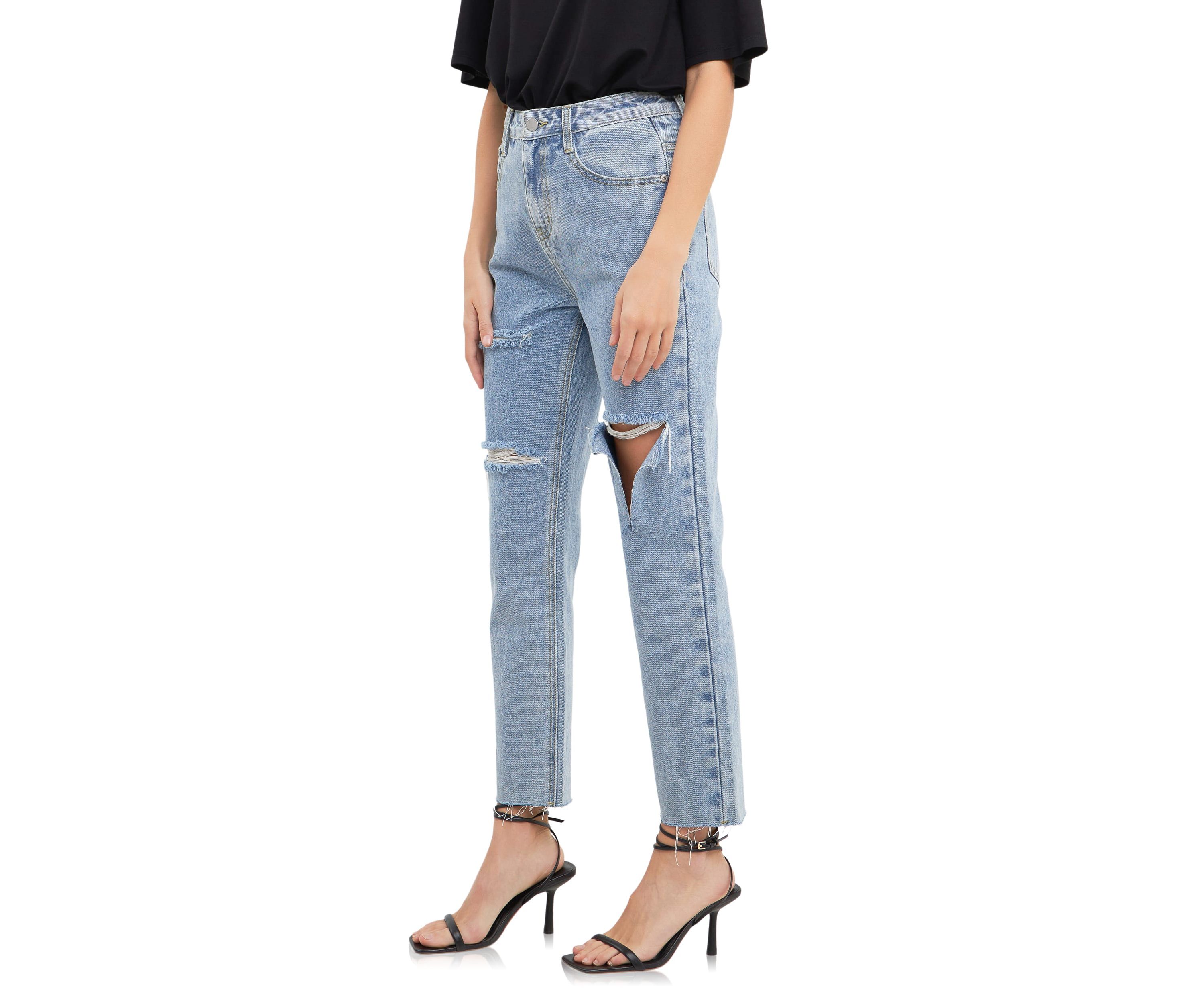 Destroyed Mom Jeans