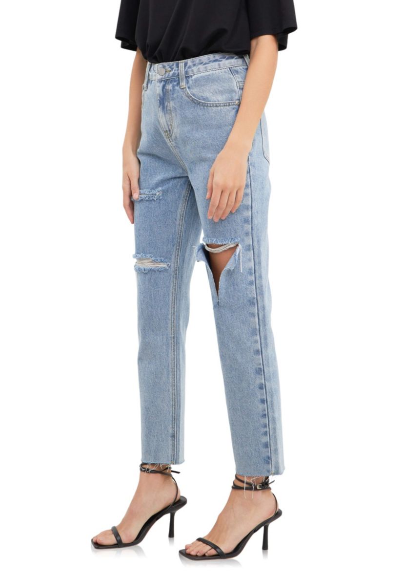 Destroyed Mom Jeans