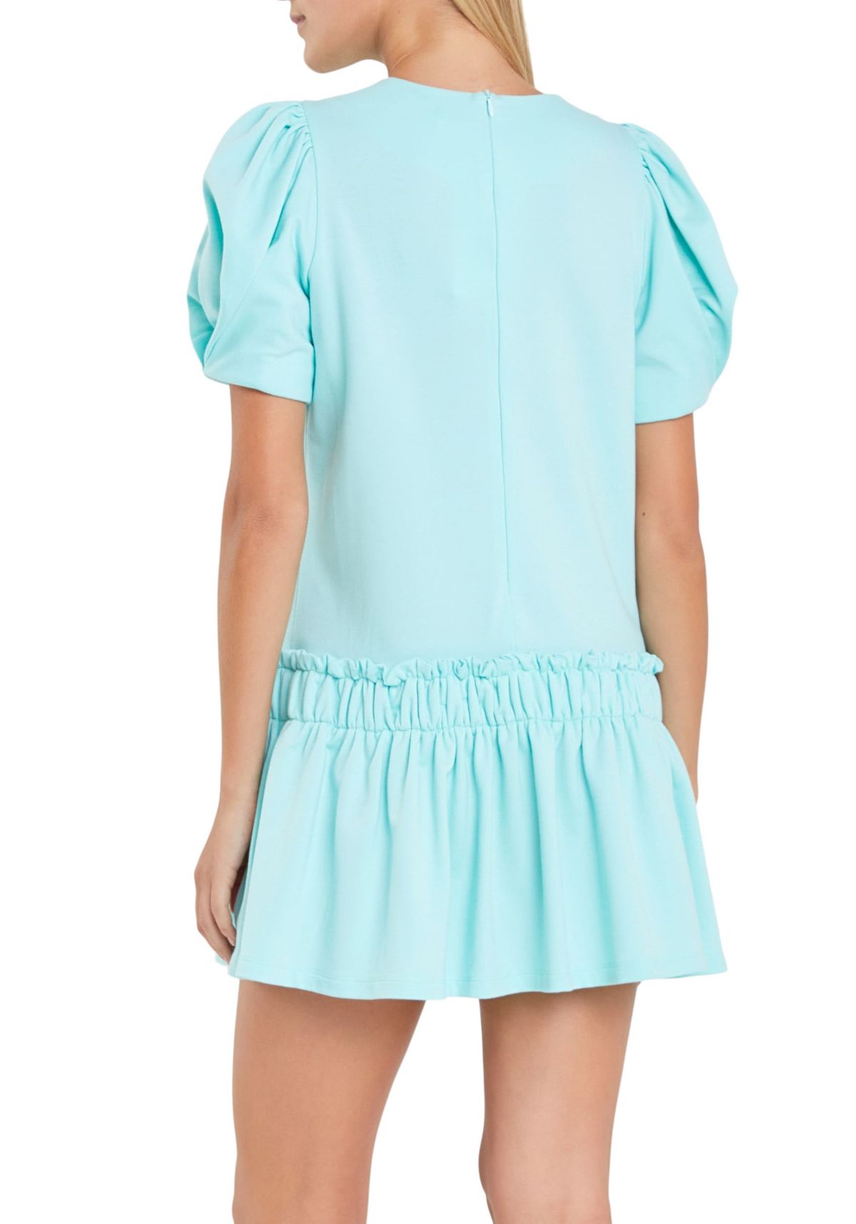 Puff Sleeve Mini Dress