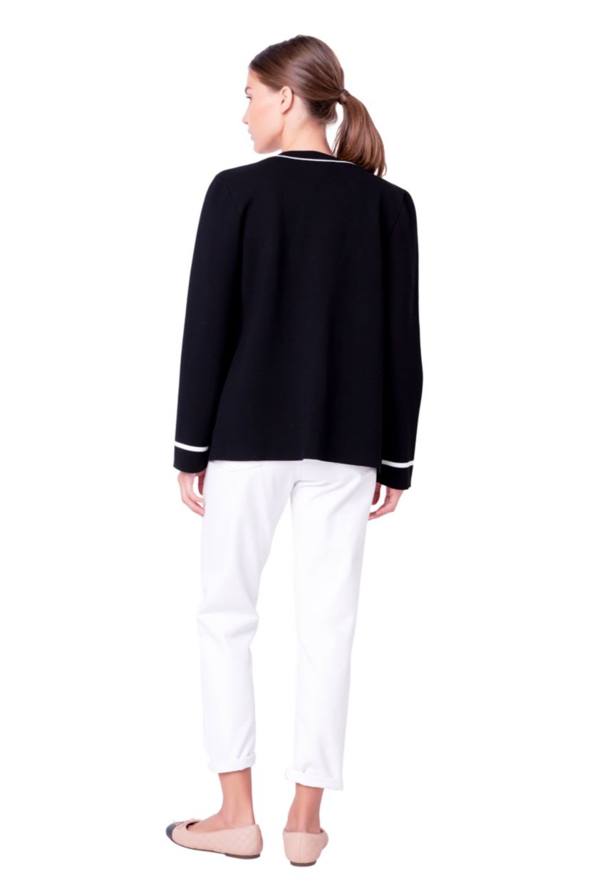 Knit Contrast Cardigan