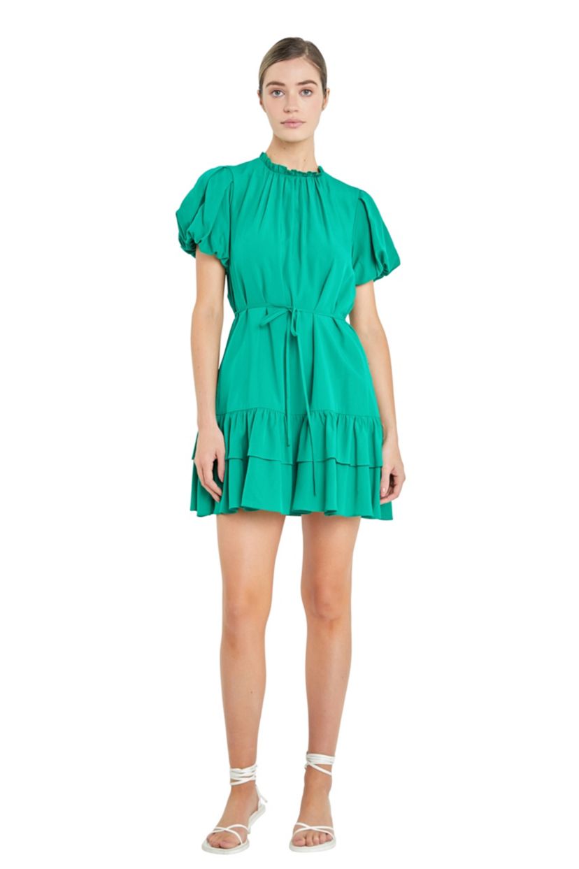 Skinny Belted Mini Dress