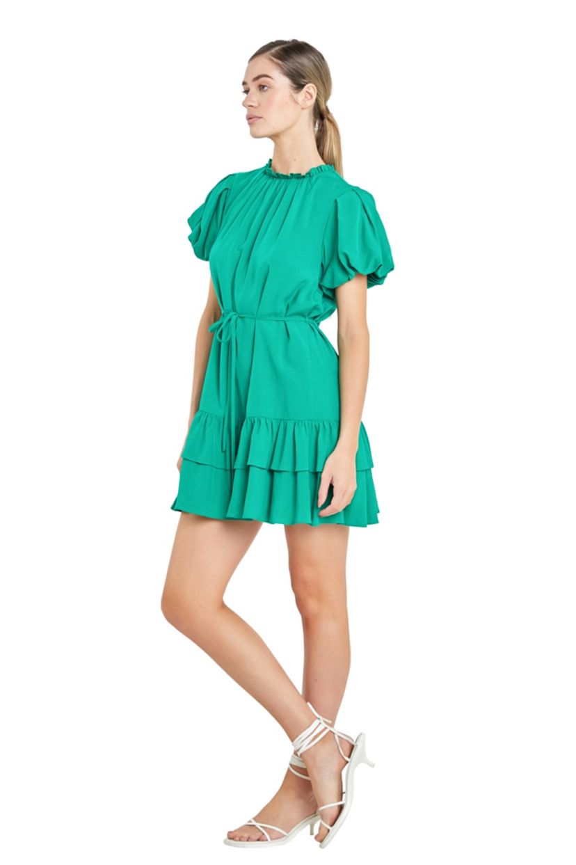 Skinny Belted Mini Dress