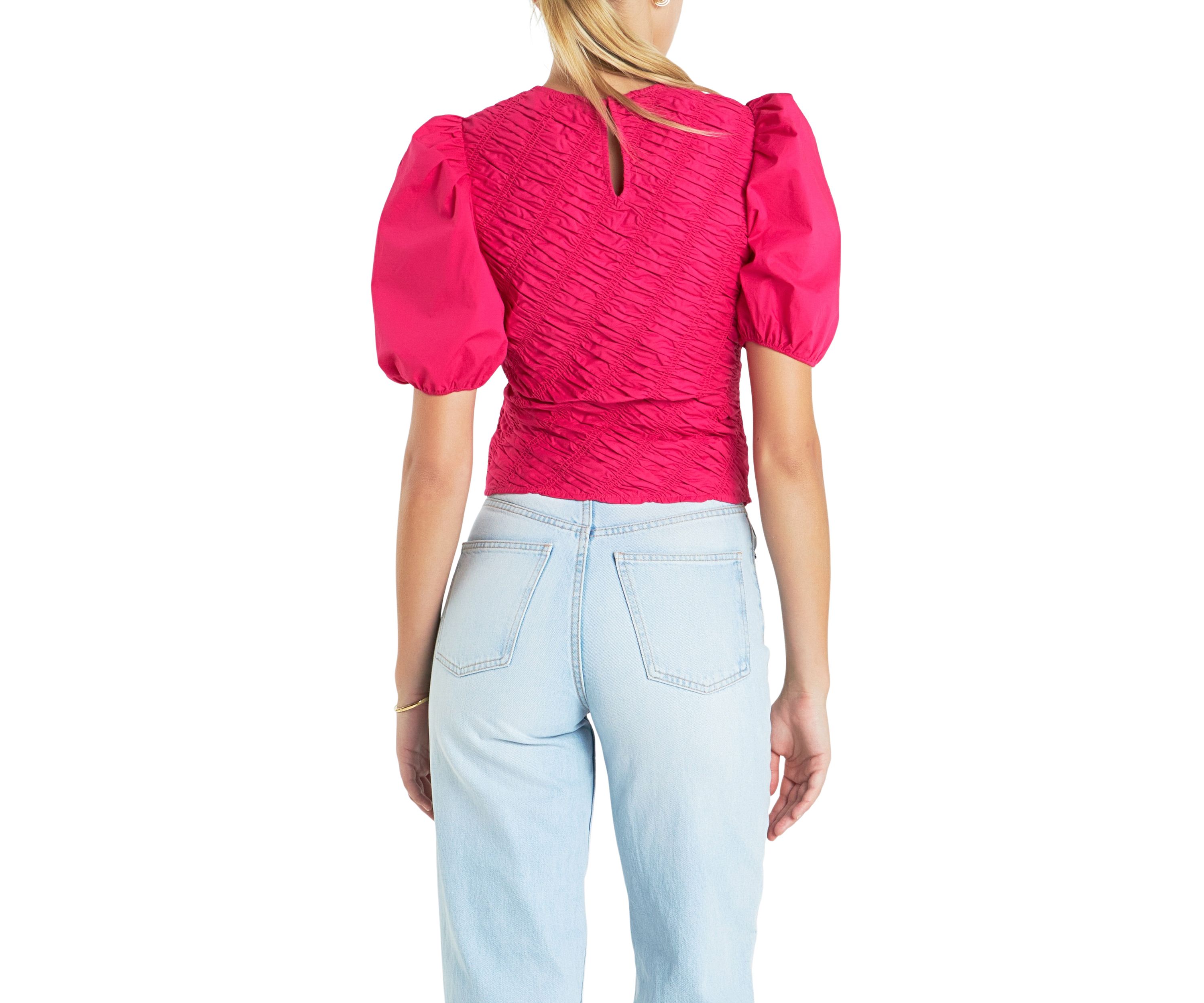Asymmetrical Smocked Top