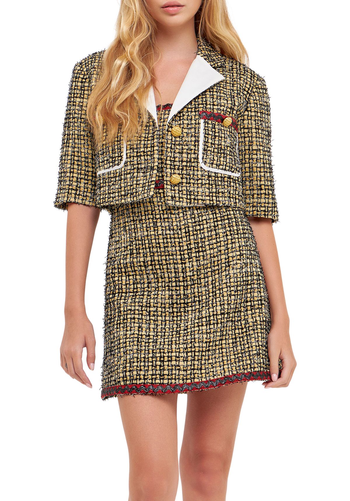 Cropped Tweed Jacket