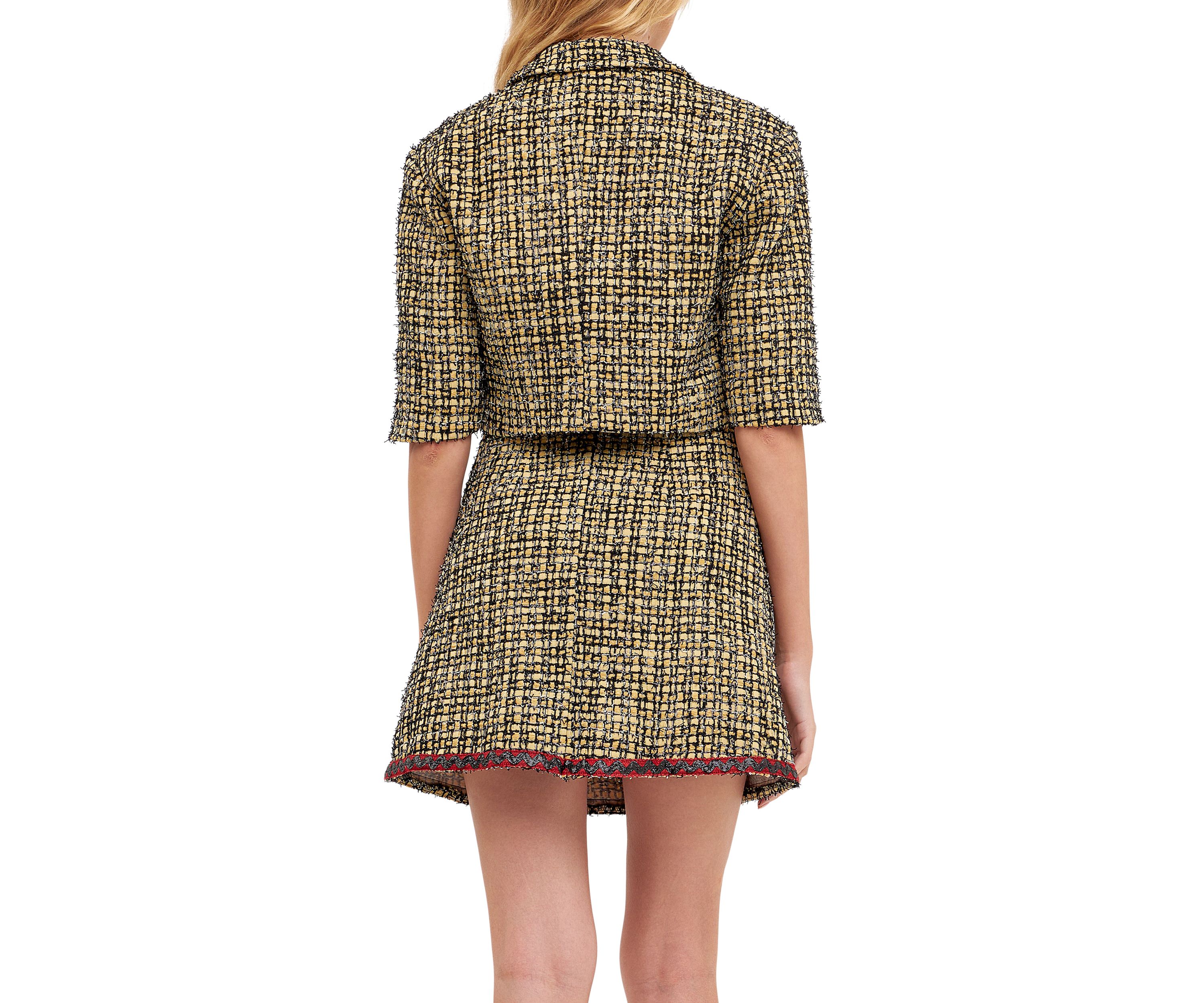Cropped Tweed Jacket