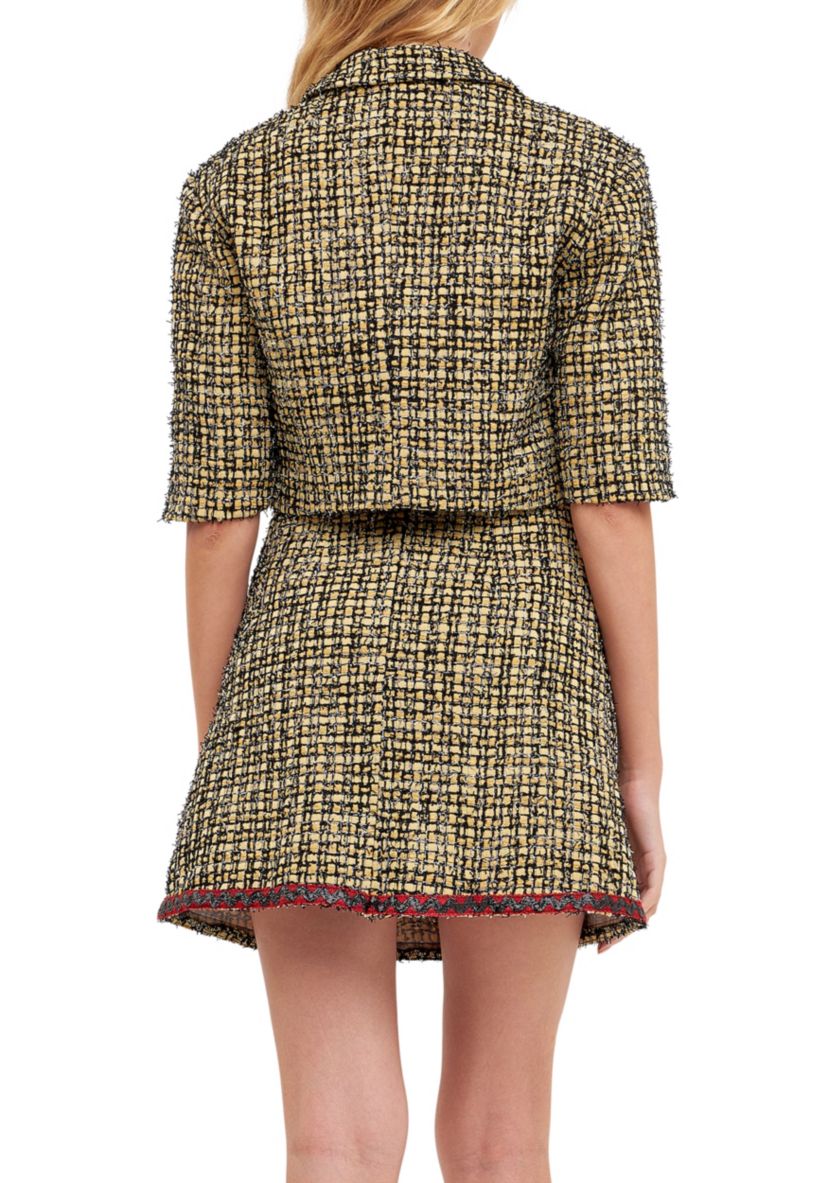 Cropped Tweed Jacket