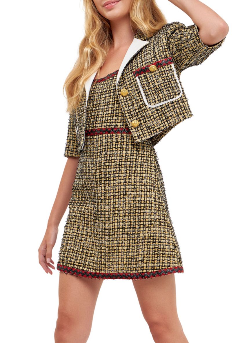 Cropped Tweed Jacket