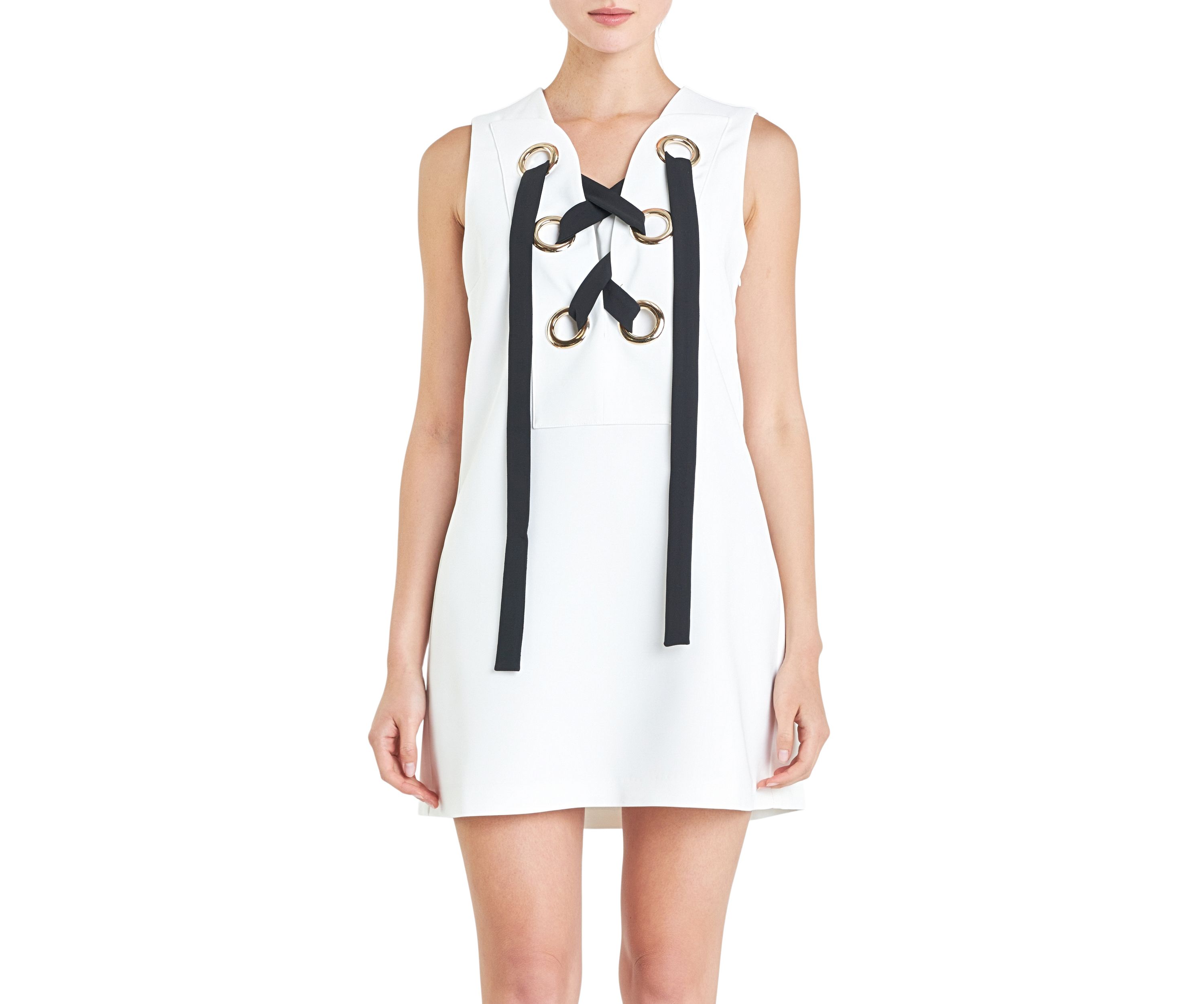 Eyelet Mini Dress