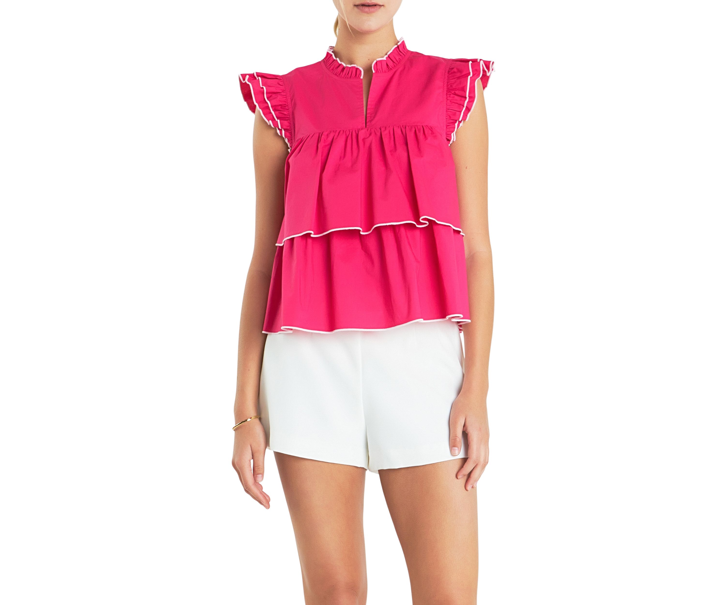 Sleeveless Tiered Top