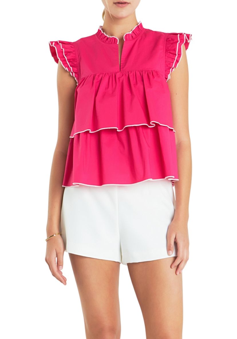 Sleeveless Tiered Top