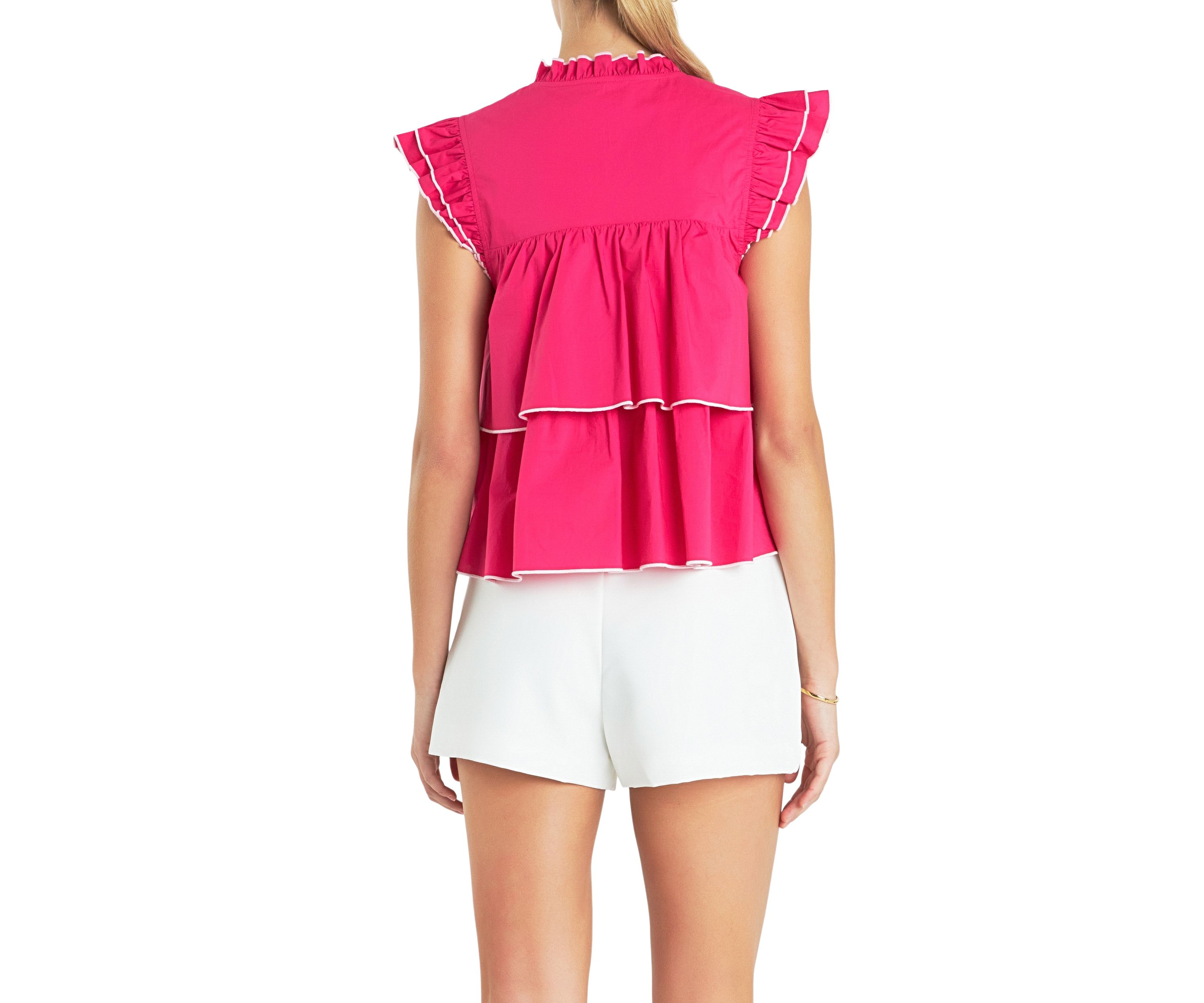 Sleeveless Tiered Top