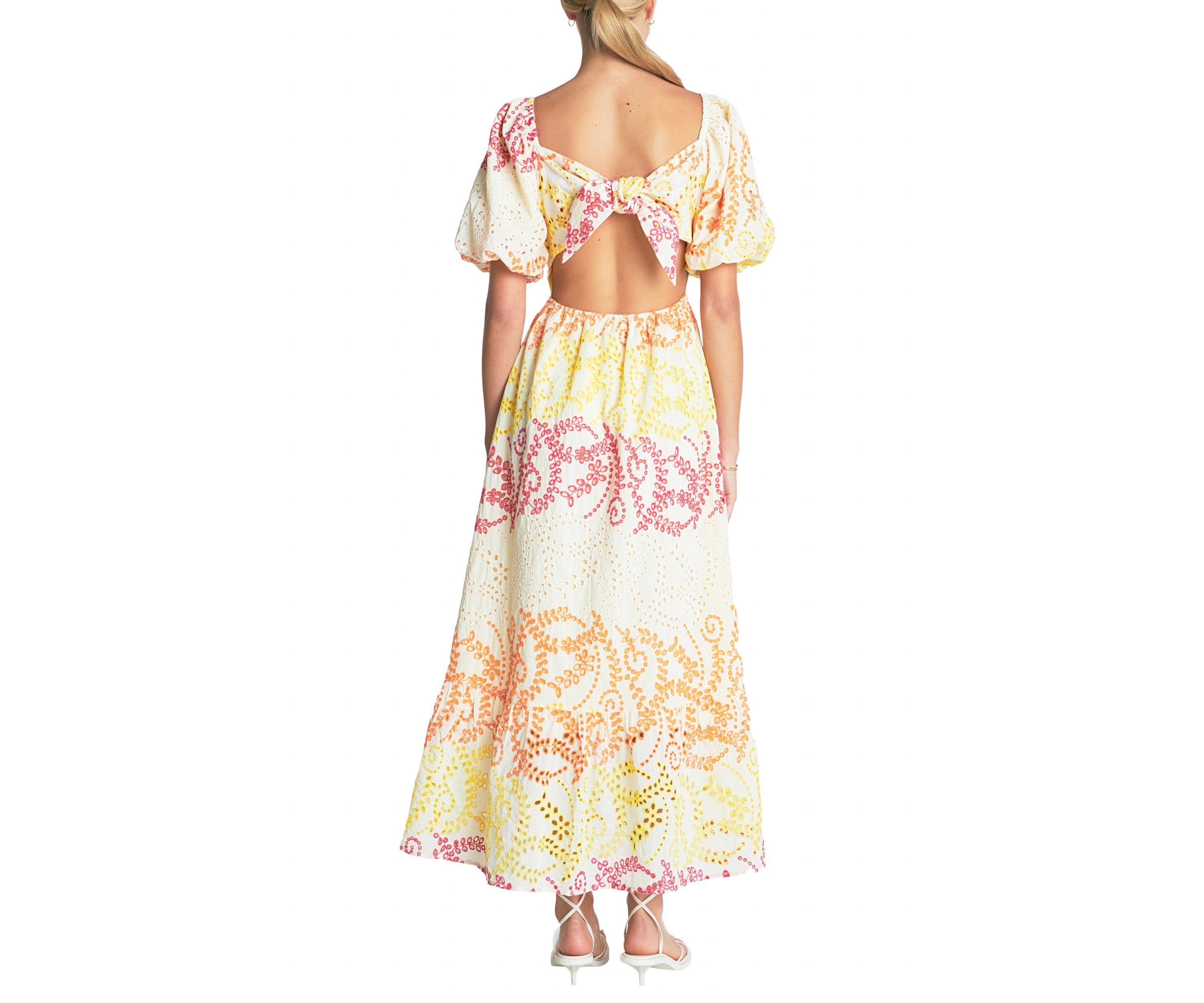 Multi Dye Lace Maxi Dress