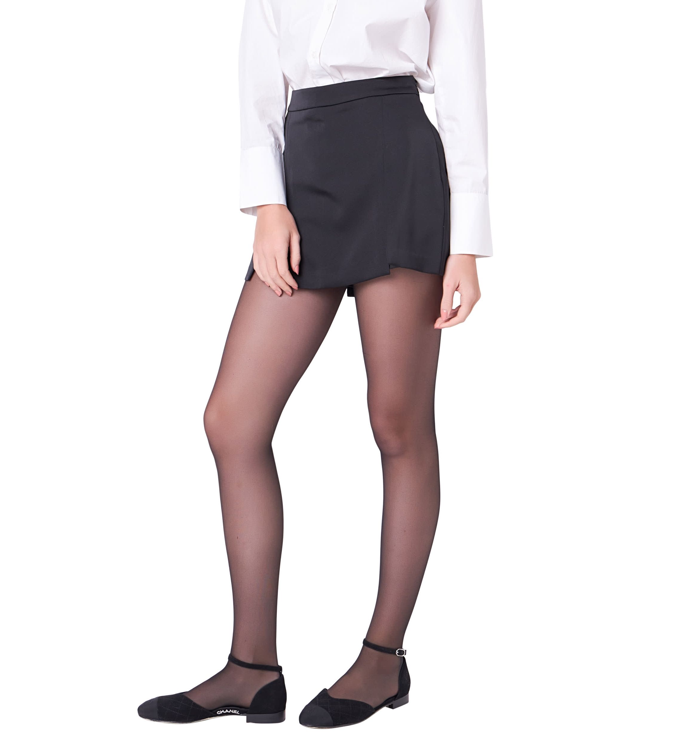 Satin Single Pleat Skort