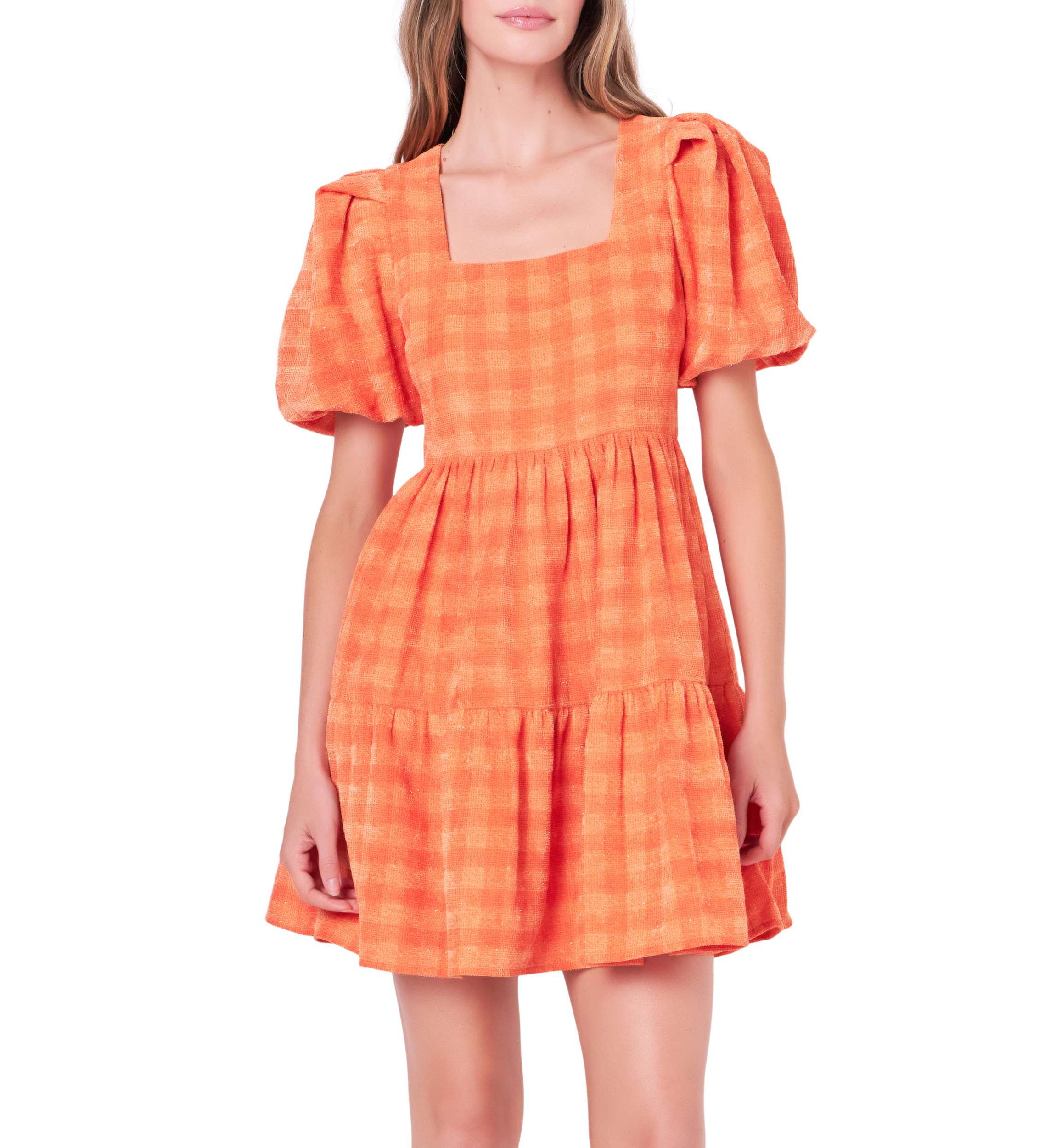 Tweed Babydoll Dress